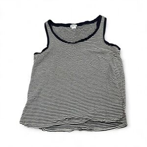 Splendid Women’s Sleeveless Top Navy and White stripes